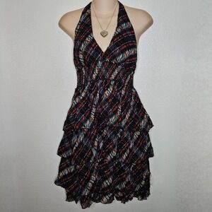 Guess‎ Los Angeles Halter Dress Ruffle Tiered
